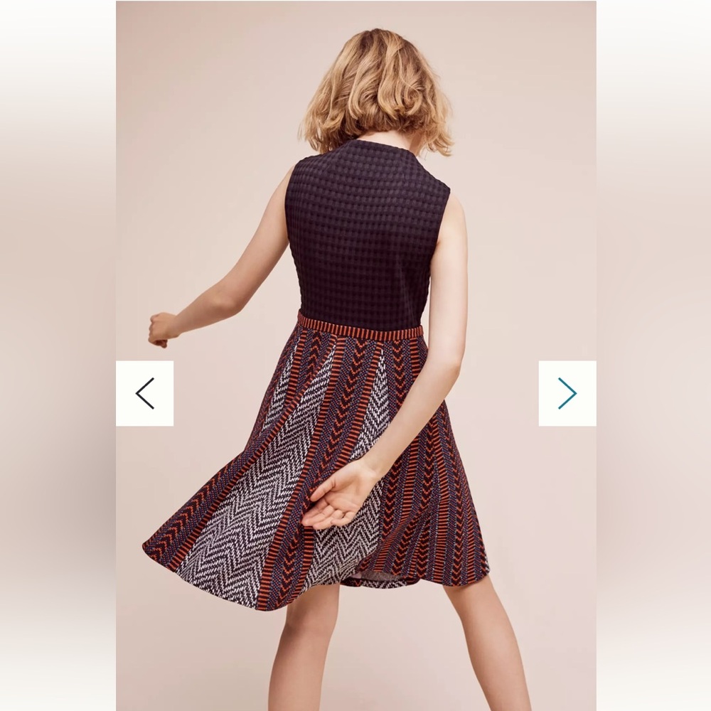 Maeve Black and Red Midi Dress - Picture 3 of 16